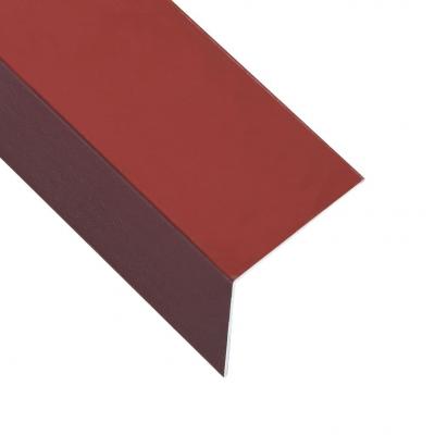 Emaga vidaxl kątowniki, 5 szt., aluminiowe, czerwone, 170 cm, 50x50 mm
