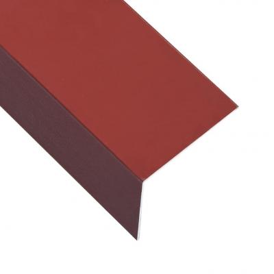 Emaga vidaxl kątowniki, 5 szt., aluminiowe, czerwone, 170 cm, 100x50 mm