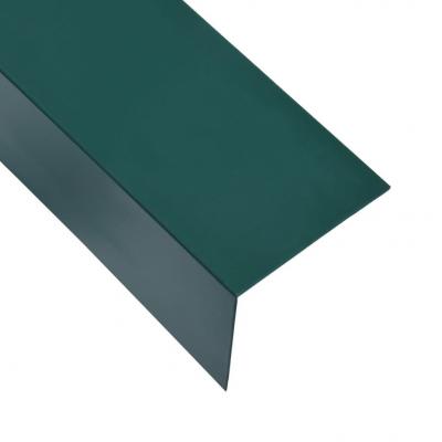 Emaga vidaxl kątowniki, 5 szt., aluminiowe, zielone, 170 cm, 100x50 mm