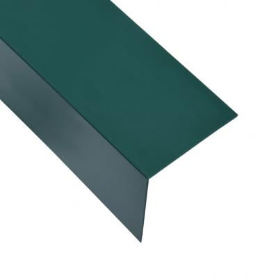 Emaga vidaxl kątowniki, 5 szt., aluminiowe, zielone, 170 cm, 50x50 mm