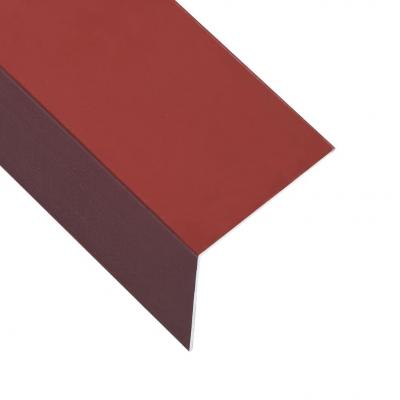 Emaga vidaxl kątowniki, 5 szt., aluminiowe, czerwone, 170 cm, 100x100 mm
