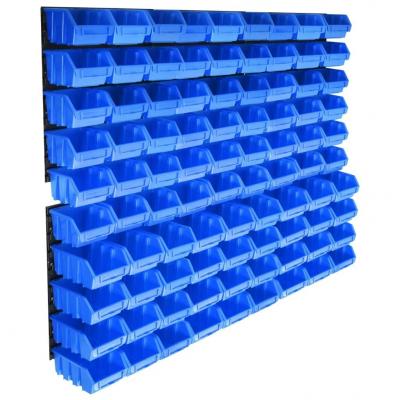 Emaga vidaxl 96-częściowy organizer na panelach ściennych, niebieski