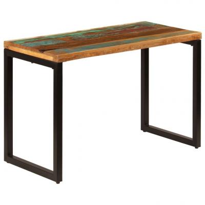 Emaga vidaxl stół jadalniany, 115x55x76 cm, drewno z odzysku i stal