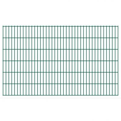 Emaga vidaxl 2d panele ogrodzeniowe 2008x1230 mm 10 m zielone 5 szt