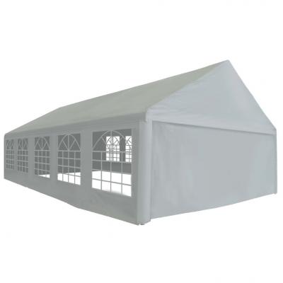 Emaga vidaxl namiot imprezowy z pe, 5 x 10 m, szary