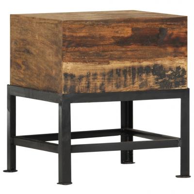 Emaga vidaxl stołek, 35x35x40 cm, lite drewno z odzysku