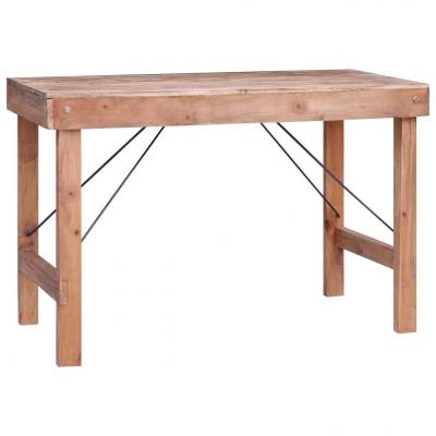 Emaga vidaxl stół jadalniany, 120x60x80 cm, lite drewno z odzysku