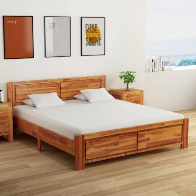 Emaga vidaxl rama łóżka, lite drewno akacjowe, 180x200 cm