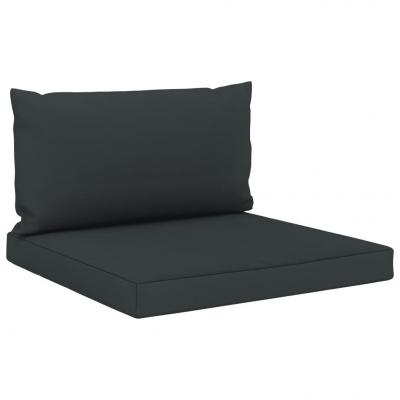 Emaga vidaxl poduszki na sofę z palet, 2 szt., antracytowe, tkanina