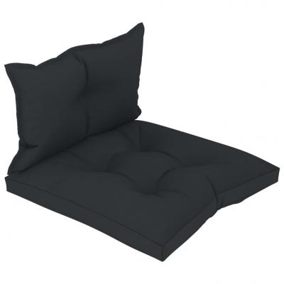 Emaga vidaxl poduszki na sofę z palet, 2 szt., antracytowe, tkanina