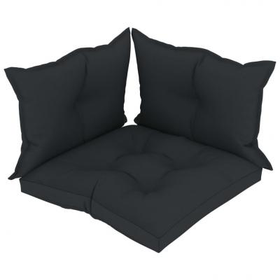 Emaga vidaxl poduszki na sofę z palet, 3 szt., antracytowe, tkanina
