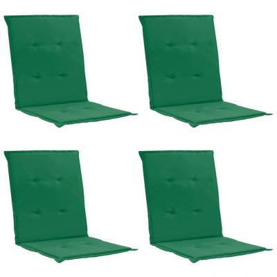 Emaga vidaxl poduszki na krzesła ogrodowe, 4 szt., zielone, 100x50x3 cm