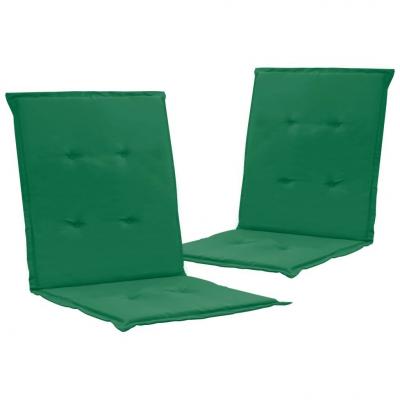 Emaga vidaxl poduszki na krzesła ogrodowe, 2 szt., zielone, 100x50x3 cm