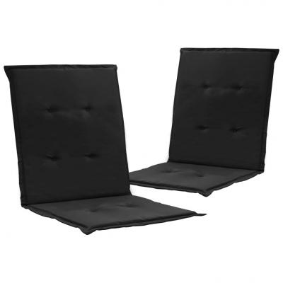 Emaga vidaxl poduszki na krzesła ogrodowe, 2 szt., czarne, 100x50x3 cm