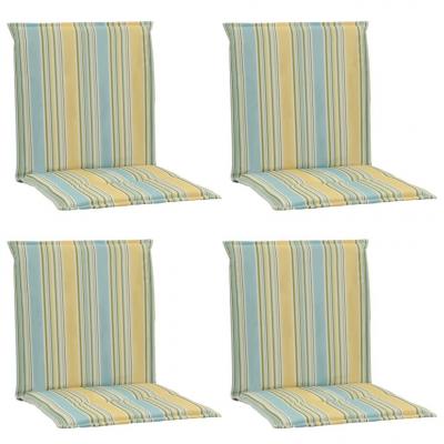 Emaga vidaxl poduszki na krzesła ogrodowe, 4 szt., kolorowe, 100x50x3 cm