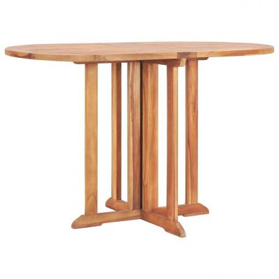 Emaga vidaxl składany stół ogrodowy, 120x70x75 cm, lite drewno tekowe