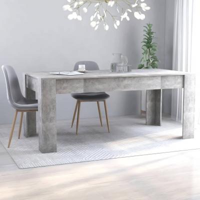 Emaga vidaxl stół jadalniany, betonowy szary, 180x90x76 cm, płyta wiórowa
