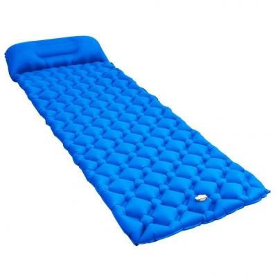 Emaga vidaxl dmuchany materac z poduszką, 58x190 cm, niebieski