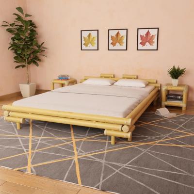 Emaga vidaxl rama łóżka, bambusowa, 160 x 200 cm