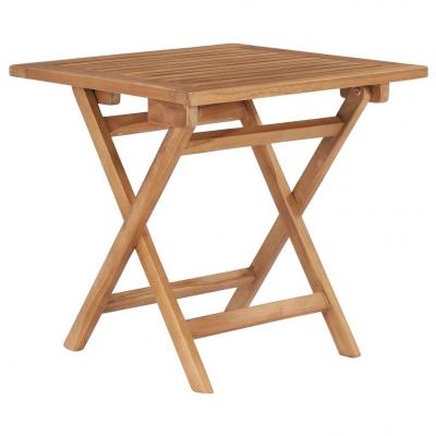 Emaga vidaxl składany stolik ogrodowy, 45x45x45 cm, lite drewno tekowe