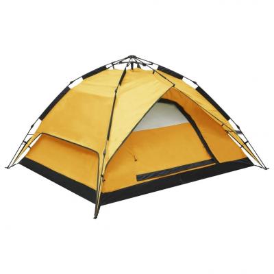 Emaga vidaxl namiot kempingowy typu pop-up, 2-3 os., 240x210x140 cm, żółty