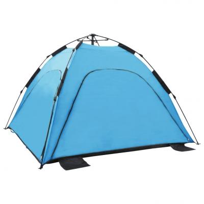 Emaga vidaxl namiot plażowy typu pop-up, 220x220x160 cm, niebieski