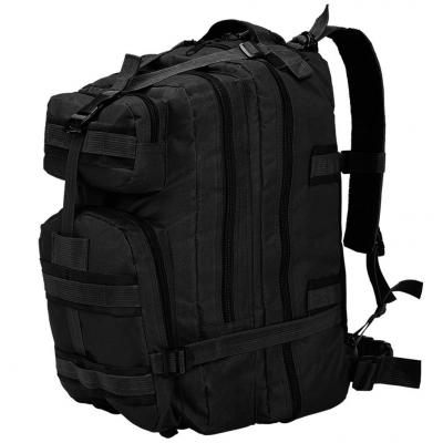 Emaga vidaxl plecak w stylu wojskowym, 50 l, czarny