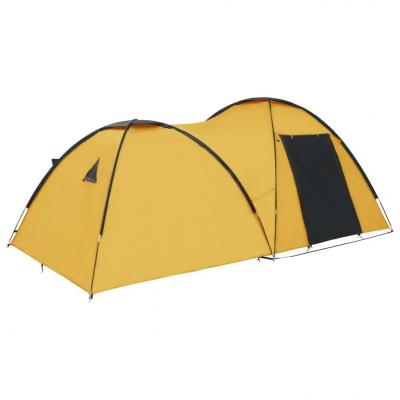 Emaga vidaxl namiot turystyczny typu igloo, 450x240x190 cm, 4-os., żółty