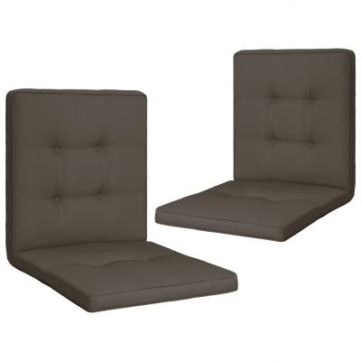 Emaga vidaxl poduszki na krzesła ogrodowe, 2 szt., antracytowe, 100x50x5 cm