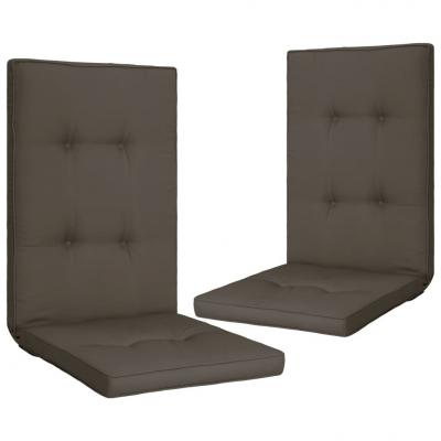 Emaga vidaxl poduszki na krzesła ogrodowe, 2 szt., antracytowe, 120x50x5 cm