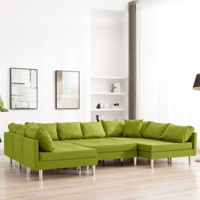 Emaga vidaxl sofa modułowa, tkanina, zielona