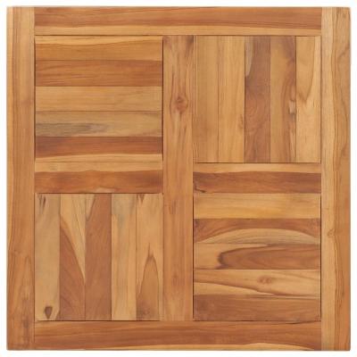 Emaga vidaxl blat stołu, lite drewno tekowe, 70x70x2,5 cm