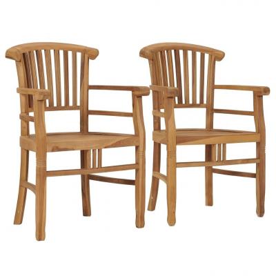 Emaga vidaxl krzesła ogrodowe, 2 szt., lite drewno tekowe