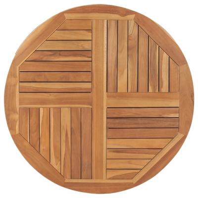 Emaga vidaxl blat stołu, lite drewno tekowe, okrągły, 2,5 cm, 90 cm