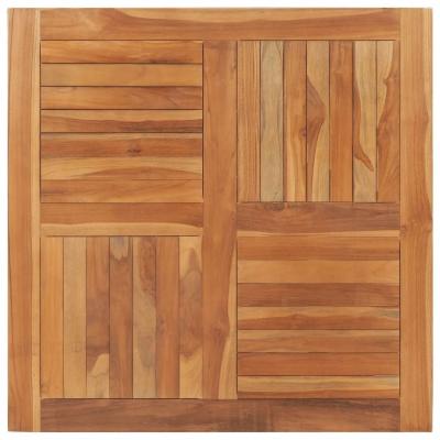 Emaga vidaxl blat stołu, lite drewno tekowe, kwadratowy, 90x90x2,5 cm