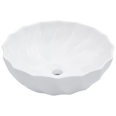 Emaga vidaxl umywalka, 46 x 17 cm, ceramiczna, biała