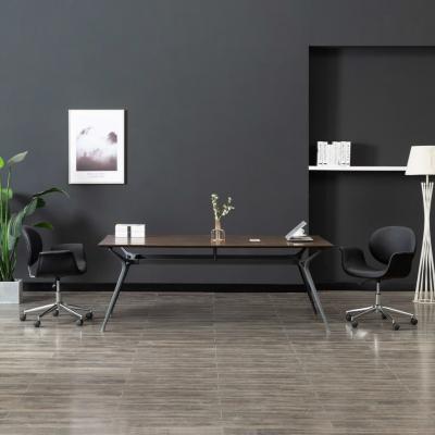 Emaga vidaxl krzesło biurowe, obrotowe, czarne, sztuczna skóra