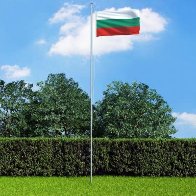 Emaga vidaxl flaga bułgarii z aluminiowym masztem, 6,2 m