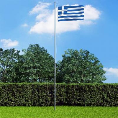 Emaga vidaxl flaga grecji z aluminiowym masztem, 6,2 m