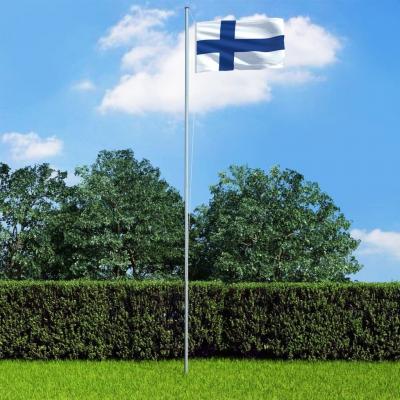 Emaga vidaxl flaga finlandii z aluminiowym masztem, 6,2 m