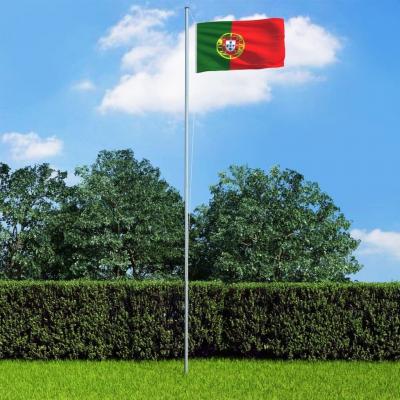 Emaga vidaxl flaga portugalii z aluminiowym masztem, 6,2 m