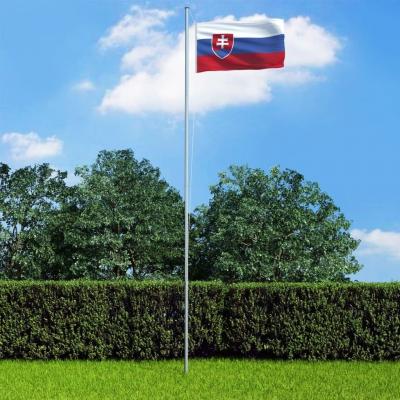 Emaga vidaxl flaga słowacji z aluminiowym masztem, 6,2 m