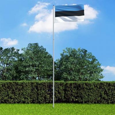 Emaga vidaxl flaga estonii z aluminiowym masztem, 6 m