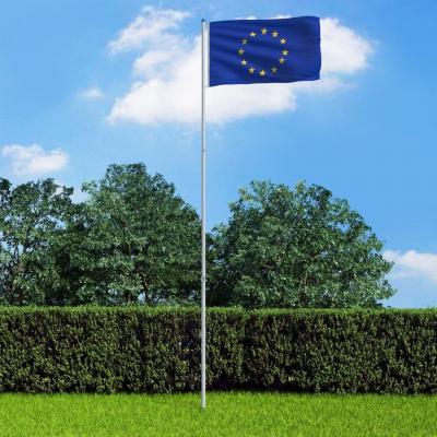 Emaga vidaxl flaga europy z aluminiowym masztem, 6 m