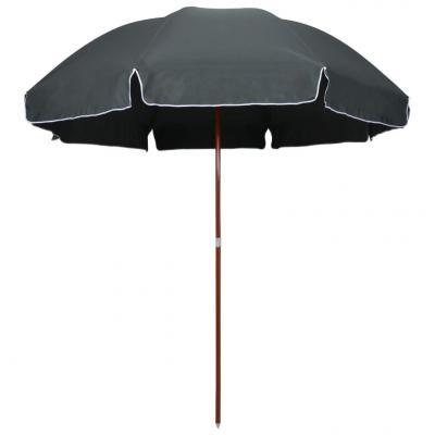 Emaga vidaxl parasol na stalowym słupku, 300 cm, antracytowy