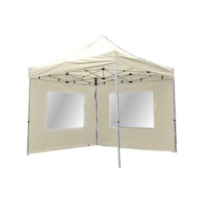 Emaga namiot ogrodowy 3x3 m automatyczny profi, beżowy pawilon handlowy ze ściankami