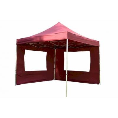 Emaga namiot ogrodowy 3x3 m ekspresowy, bordowy pawilon handlowy ze ściankami