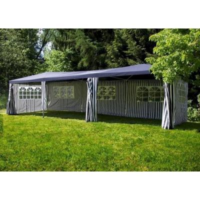 Emaga duży pawilon ogrodowy 3x9m - w paski - namiot handlowy