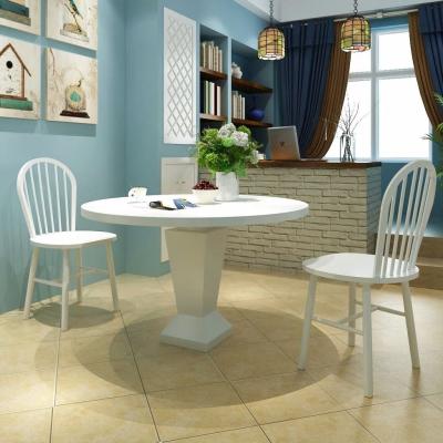 Emaga vidaxl krzesła stołowe, 2 szt., białe, lite drewno