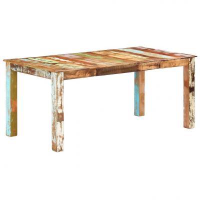 Emaga vidaxl stół do jadalni z drewna odzyskanego, 180x90x76 cm